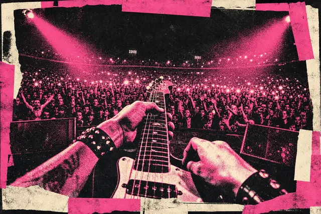 Rockstar key art — a stage lit for a band that hasn't arrived yet