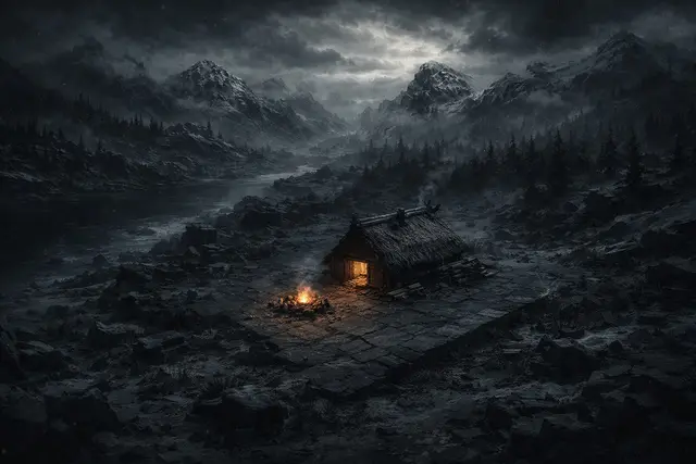 Worldwright key art — an isometric settlement at the edge of an age