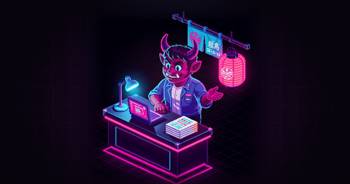 There's an oni at the door
