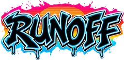 Runoff graffiti wordmark